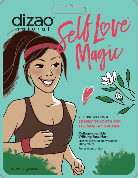 Dizao Natural Sheet Μάσκα προσώπου V-lifting με πεπτίδιο κολλαγόνου